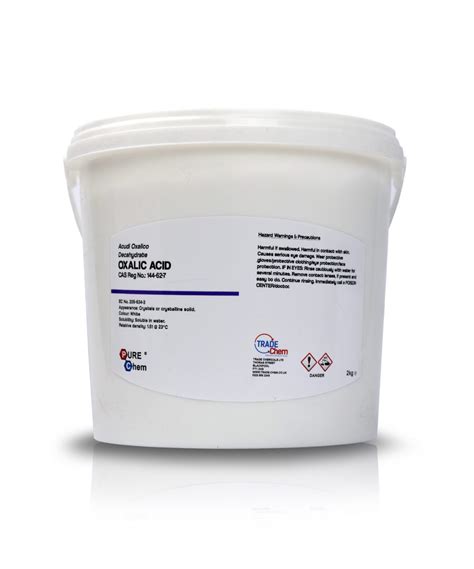 Oxalic Acid - 1-2kg - Stain Remover - Trade Chemicals