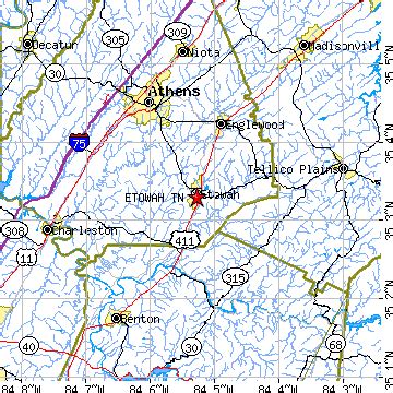 Etowah, Tennessee (TN) ~ population data, races, housing & economy