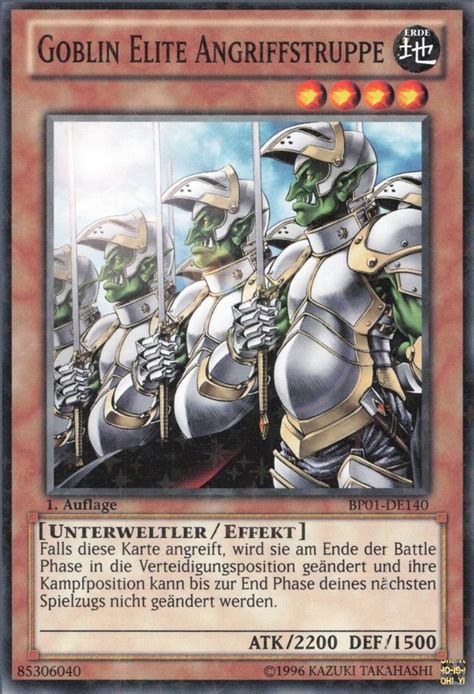 Recollectibles Sammelkarte Yugioh Karte Goblin Elite Angriffstruppe V