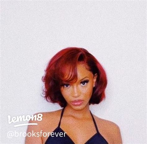 It Girl Hairstyles 🖤 Gallery Posted By Brooks Forever Lemon8 Red