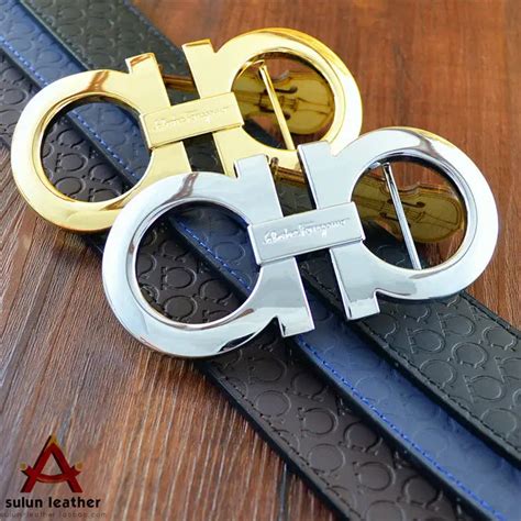 Famous Brand Name Men Cowhide Belts Gold/silver color Women Genuine Leather Designer Belts As ...