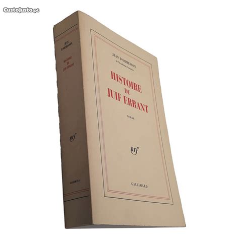 Histoire Du Juif Errant Jean D Ormesson Livros Venda Set Bal