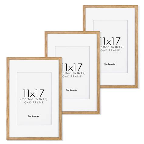 oak picture frame  set   natural oak wood photo frame