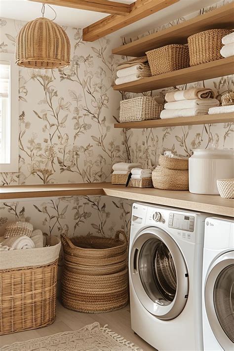 21 Wall Mural Ideas To Transform Your Laundry Room Into An Art Space In