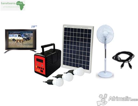 Energie Luminaires Kit Solaire Tv Ventilo Abidjan Banabaana