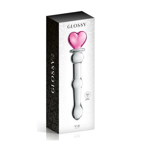 Stakleni Dildo Glossy Cm Srce Sexy Shop Kupidon