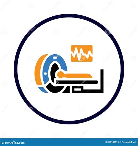 Computed Tomography Scan Angiography Ct Ct Scan Icon Stock Vector