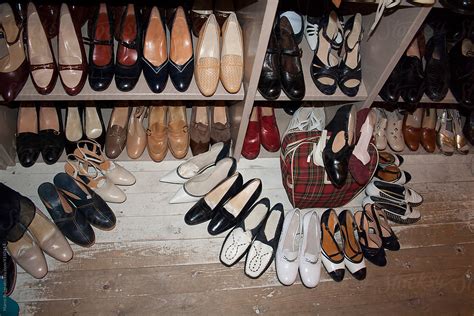 Many Women S Vintage Shoes In A Thrift Shop By Stocksy Contributor