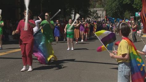 Tens Of Thousands Of People Attend The Portland Pride Parade