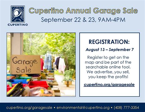 Registration Opens For Cupertinos Annual Garage Sale Cupertino Today