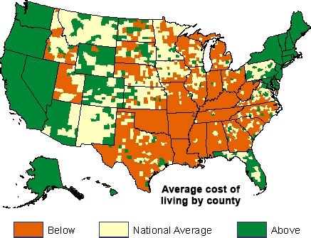 Cost Of Living By County Map - Cape May County Map