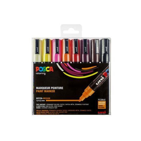 UNI POSCA Marker Set PC 5M Online Kaufen Bastelshop Kreativ De