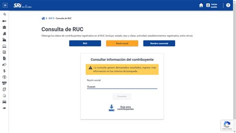 Consulta El Ruc Paso A Paso A Trav S Del Sri En L Nea Gu A Con