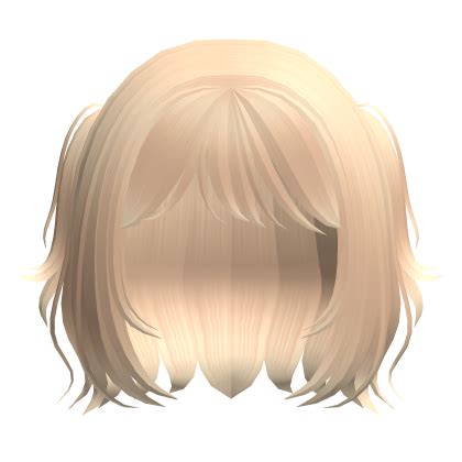 Blonde Short Fluffy Bob Hair Roblox