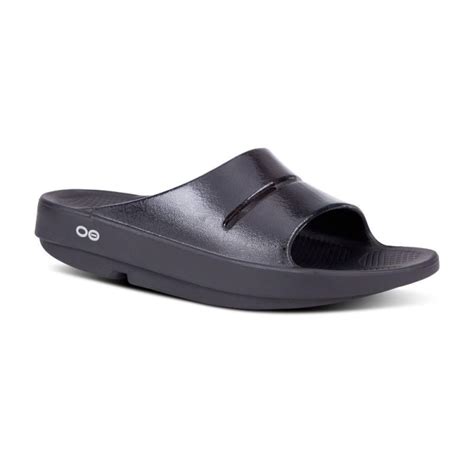 Oofos Women S Ooahh Luxe Slide Sandal Black Oofosego Haam