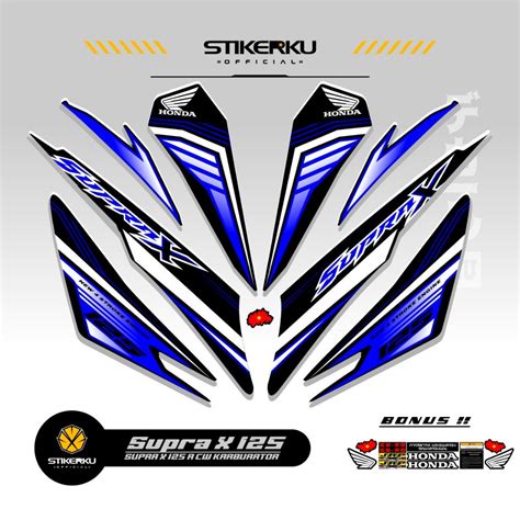 Jual Striping Supra X Lama R Sticker Supra D Mtf