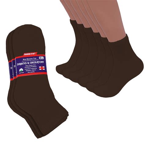 Diabetic Ankle Socks Non Binding Circulatory Cushion Cotton Quarter