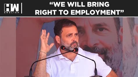 Congress Leader Rahul Gandhi Spells Out Partys Five Promises Ahead Of