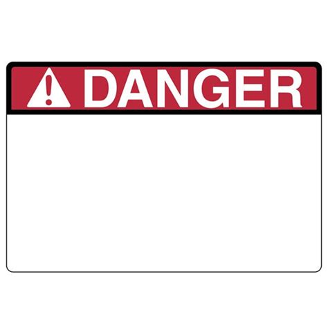 Hellermanntyton 596 00424 Pre Printed Header Label Danger 30 X 20