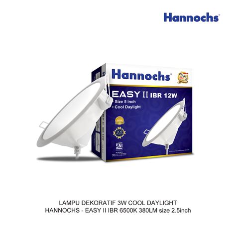 ListrikKita LAMPU DEKORATIF 3W COOL DAYLIGHT HANNOCHS