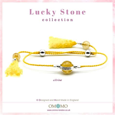 Lucky Stone Citrine Bracelet Ommo London Crystal Bracelets Boho