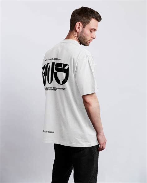 Modelled Oversized T Shirt Mockup Showcase Your Designs