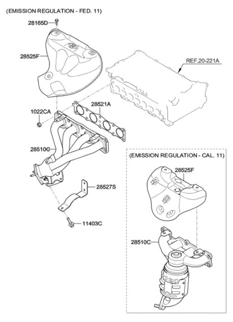 Exhaust Manifold Hyundai Elantra Korean Made