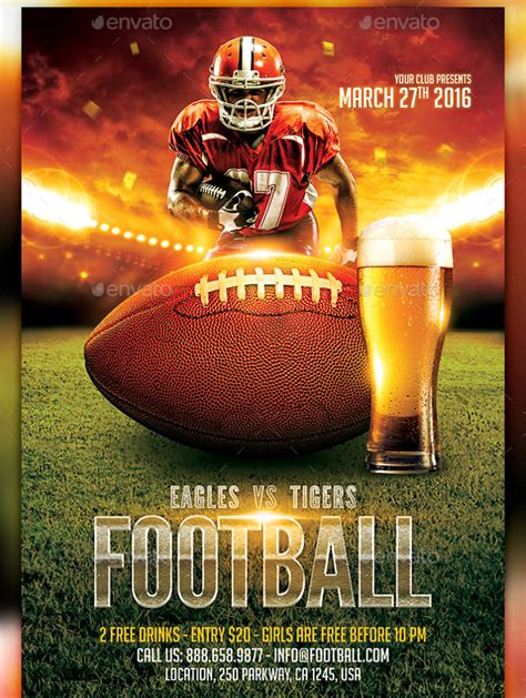 Free Football Flyer Templates Microsoft Word Free Printable Templates