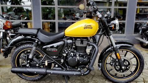 Royal Enfield Meteor 350 Fireball Yellow Walk Around Youtube