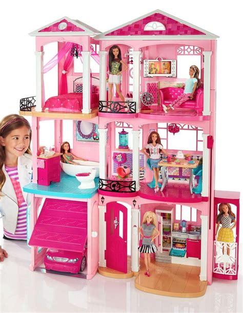 Barbie Dream House 3 Story With Elevator Furniture Accessories 2015 Dreamhouse Barbie Doll