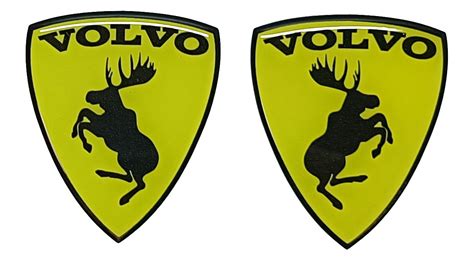 EMBLEMAT ZNACZEK NAKLEJKA SZALONY ŁOŚ VOLVO ŁOSIE ODBICIE LUSTRO 2