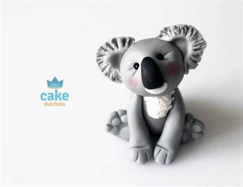 Fondant Cake Toppers 20 How To Make A Koala Cake Topper CakesDecor