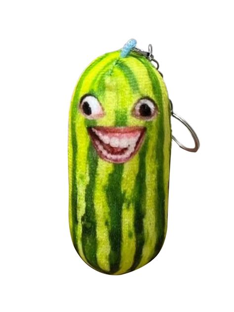 1Pcs Talking Watermelon Stuffed Keychain, Talking Prank Funny Doll ...