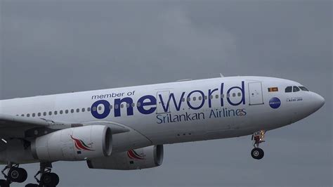 SriLankan Airlines Oneworld Livery Airbus A330 200 4R ALH Landing At