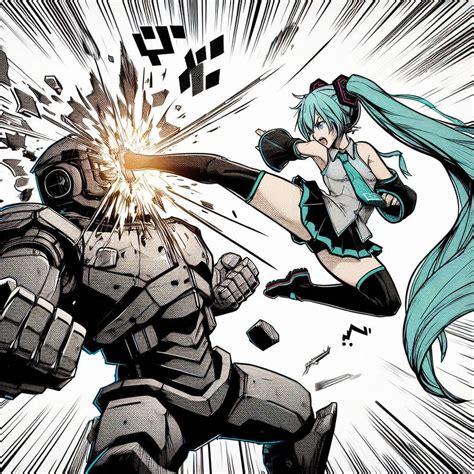 Hatsune miku vs Robot #2 AI art by JuanTrechiha on DeviantArt
