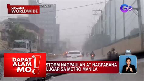 Thunderstorm Nagpaulan At Nagpabaha Sa Ilang Lugar Sa Metro Manila