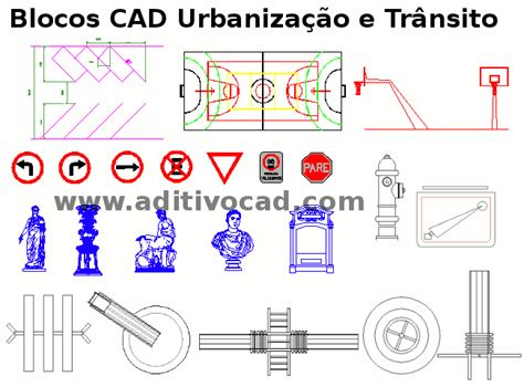 Blocos Caddwg Equipamento Urbano E Trânsito Para Autocad Download