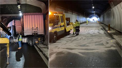 Incidente Sulla Umbro Laziale Camion Sbanda E Perde Gasolio