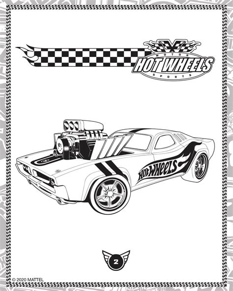 Coloring Pages Of Hot Wheels : Hot Wheels On Twitter Color Yourself ...