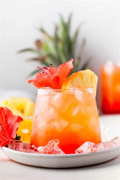 Pineapple Orange Rum Punch Table For Two By Julie Chiou