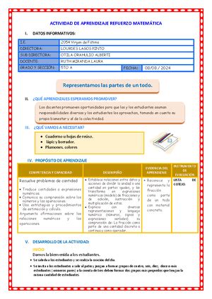 1 Sesión DÍA 1 PS Conocemos LA Importancia DE Tratar BIEN A LOS Demás