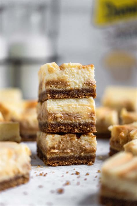 Salted Caramel Swirl Cheesecake Bars Mikebakesnyc