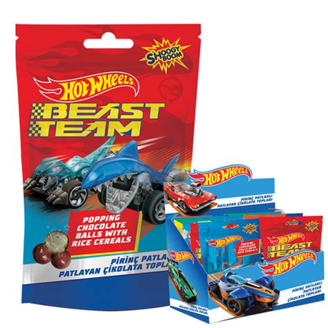 Hot Wheels Pirinç Patlaklı Patlayan Çikolata Topları 50g