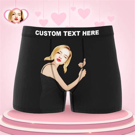 Custom Love Hug Boxer Shorts Personalized Boxers Briefs With Etsy