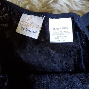 Sophia By Delicates Intimates Sleepwear Vintage Black Lace