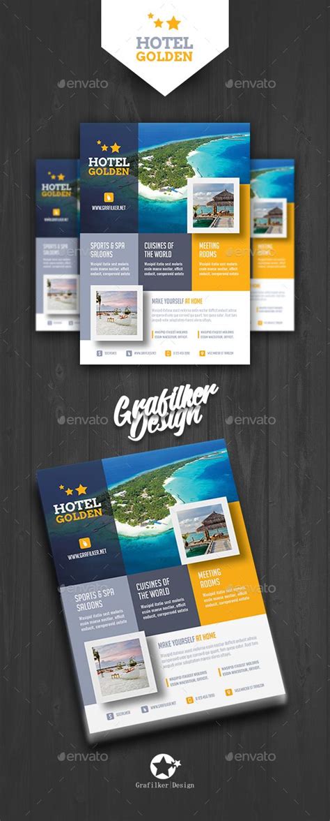 Hotel Flyer Templates | Corporate flyer, Flyer template, Travel ...