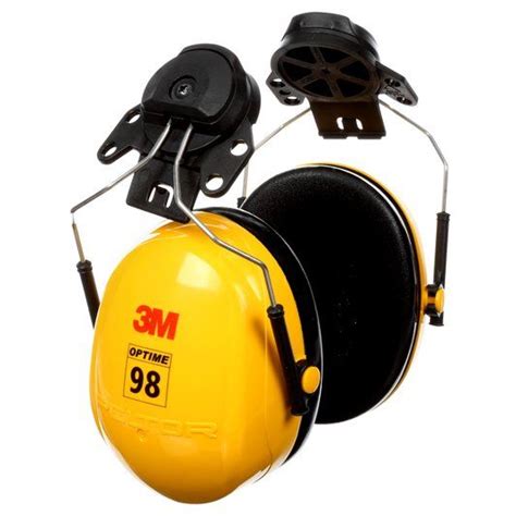 3M H9P3E PELTOR Optime 98 Cap Mount Earmuffs Hearing Conservation