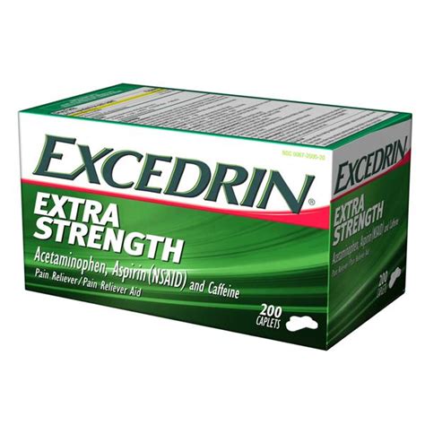 Excedrin Extra Strength Acetaminophen Aspirin Nsaid And Caffeine Caplets Hy Vee Aisles