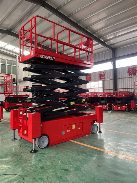 14 meters 46 feet automatic leveling hydraulic scissor lift platform