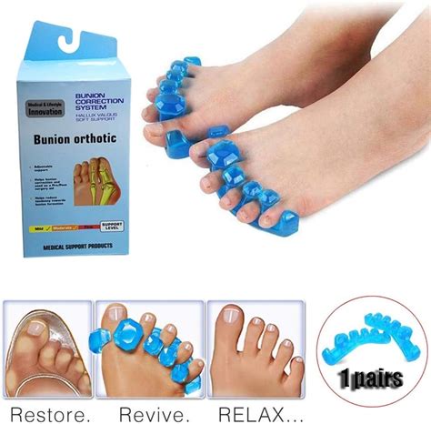 N A QJYNS Gel Toe Stretcher Toe Separator For Fighting Bunions Hammer